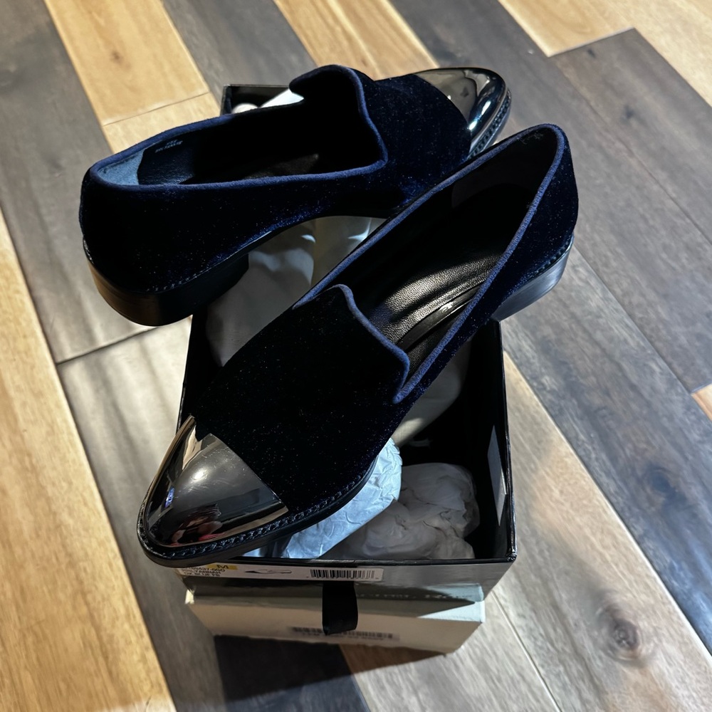 Rachel Roy Deep Blue suede loafers 👞